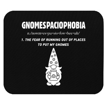 Discover Funny Garden Gnomes Definition Mouse Pads