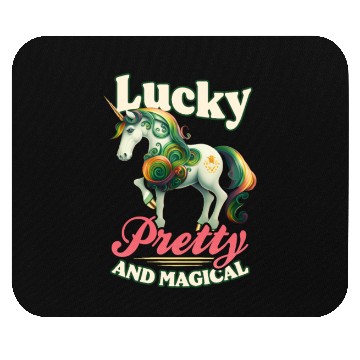 Discover Irish Unicorn St Patricks Lucky And Magical Mouse Pads