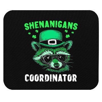 Discover Shenanigans Coordinator Cute Raccoon Funny Mouse Pads
