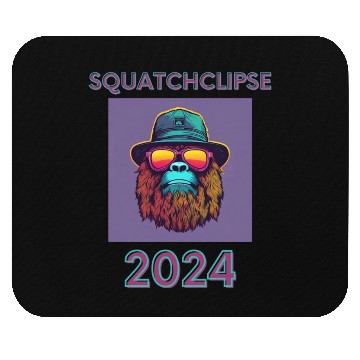 Discover Just a Sasquatch enjoying the eclipse! Mouse Pads