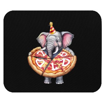 Discover Jumbo Elephant Pizza Pi Day Food Mouse Pads