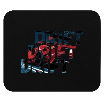 Discover Drift car - Text cut-out design Mouse Pads