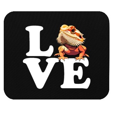 Discover I love bearded dragon, reptile bearded Mouse Pads