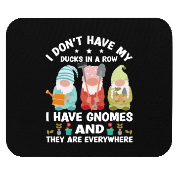 Discover Cute Garden Gnomes Gardener Mouse Pads