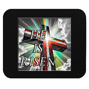 Discover Cross, He is Risen - 1 Mouse Pads