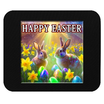 Discover Happy Easter Rabbits - 2 Mouse Pads