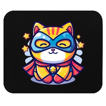 Discover Superhero Kawaii Cat Mouse Pads