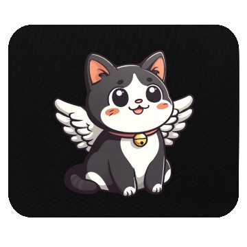 Discover Kawaii Cat Angel Mouse Pads