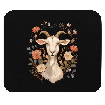 Discover Goat Flowers Farmer Gift Mouse Pads