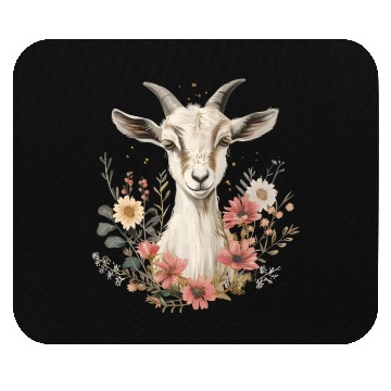 Discover Goat Flowers Farmer Gift Mouse Pads