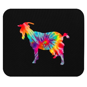 Discover Goat Tie Dye Farmer Gift Mouse Pads
