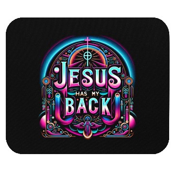 Discover Jesus Has My Back 26 Mouse Pads