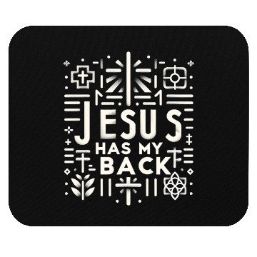 Discover Jesus Has My Back 30 Mouse Pads