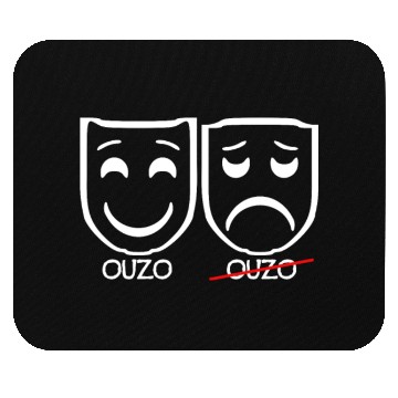 Discover Funny Sad Masks Ouzo Funny Gifts Mouse Pads