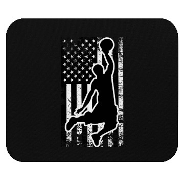Discover US Flag Basketball Mouse Pads