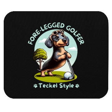 Discover Cute Teckel, dachshund lover and golfers Mouse Pads