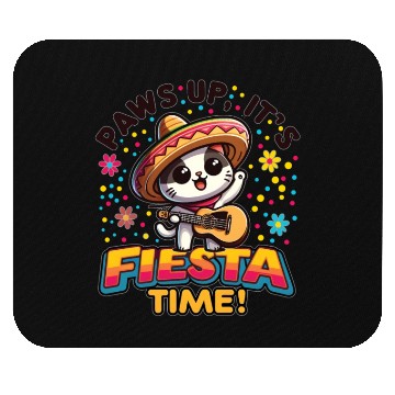 Discover Cat with Cinco De Mayo Design Mouse Pads