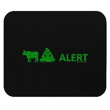 Discover GREEN BS ALERT !!! .....simple alert message..... Mouse Pads