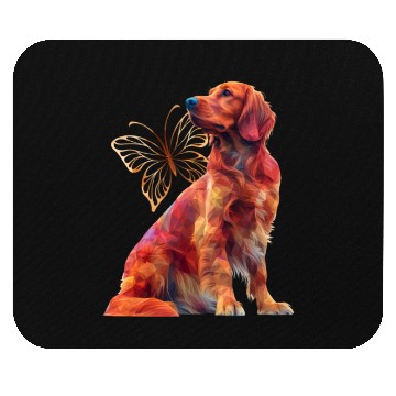 Discover Irish setter Butterfly Mouse Pads