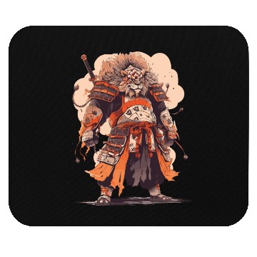 Discover Samurai Katana Sword Anime Lion Manga Warrior Mouse Pads