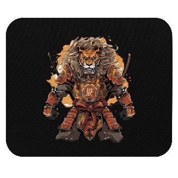 Discover Samurai Katana Sword Anime Lion Manga Warrior Mouse Pads