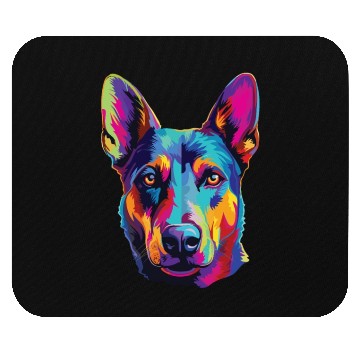 Discover Watercolor Colorful Australian Kelpie Mouse Pads
