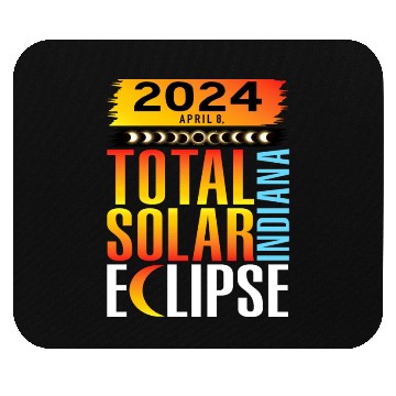 Discover 2024 April 8 Total Solar Eclipse INDIANA Mouse Pads