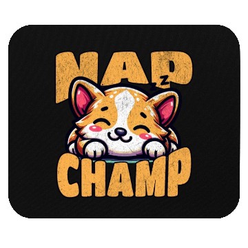 Discover Nap Champ Corgi Mouse Pads