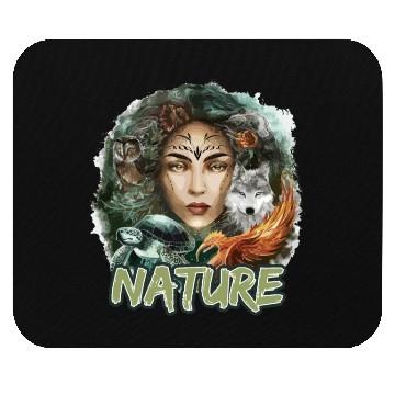 Discover Nature-Inspired Wolf Owl Turtle Phoenix Woman Mouse Pads
