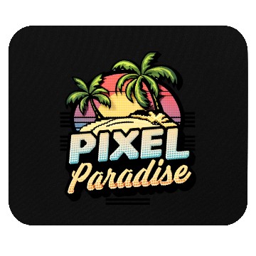 Discover Pixel Paradise Sunset Mouse Pads
