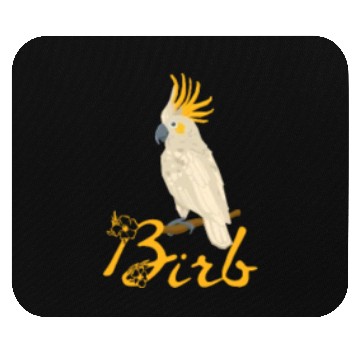 Discover Birb Meme Mouse Pads Yellow Cockatiel Bird