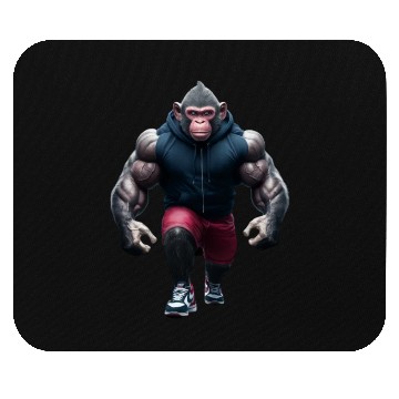 Discover "Prime Ape: The Muscular Monkey" Mouse Pads