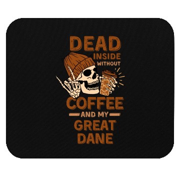 Discover Coffee Great-dane lover Mouse Pads