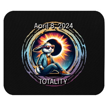 Discover Cool Rabbit Solar April 8, 2024 Eclipse Totality Mouse Pads
