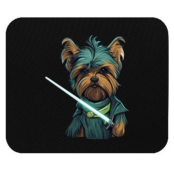 Discover Yorkie with Lightsword Mouse Pads