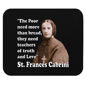 Discover St Frances Cabrini Catholic Saint Mouse Pads