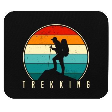 Discover Camping & Trekking Adventure Mouse Pads for Explorers