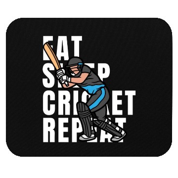 Discover Eat Sleep Cricket Repeat Mouse Pads