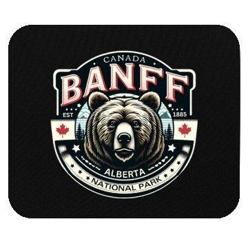 Discover Banff National Park, Alberta Canada grizzly bears Mouse Pads