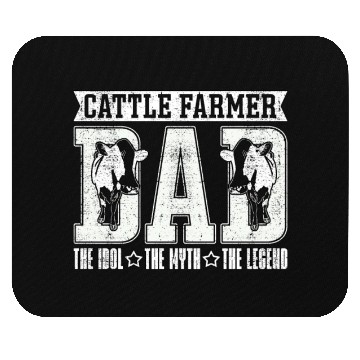 Discover Cattle Farmer Dad The Idol The Myth Cattle Farming Mouse Pads