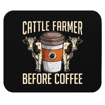 Discover Cattle Farmer Before Coffee Farmer Coffee Lover Mouse Pads