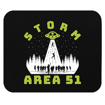 Discover Alien Hunter Storm Area 51 Meme Mouse Pads
