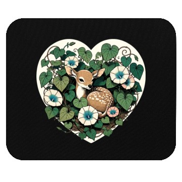 Discover Spring Fawn Mouse Pads