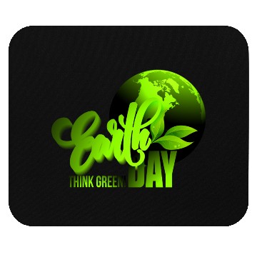 Discover Earth day black bg Mouse Pads