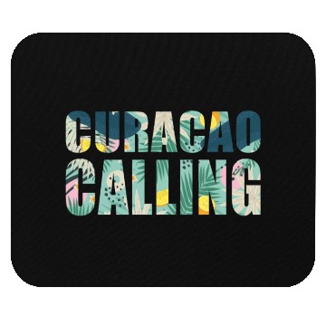 Discover Curacao Calling Tropical Vibes Mouse Pads