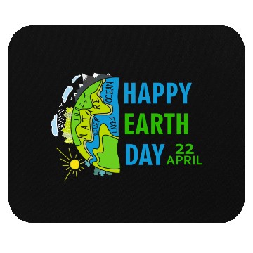 Discover happy earth day april 22 Mouse Pads