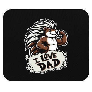 Discover Porcupine I Love Dad Mouse Pads