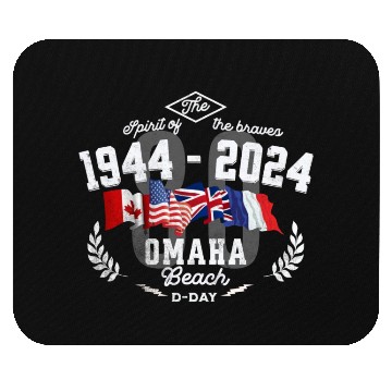 Discover Memorial D-Day Flags Beach Design Mouse Pads
