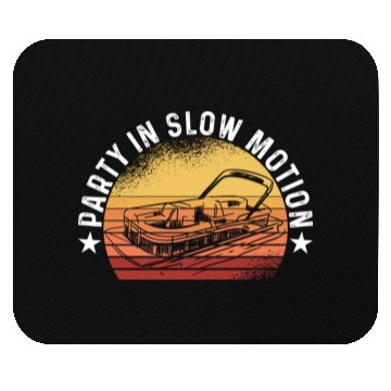 Discover Best Pontoon Captain Boat Party In Slow Motion Mouse Pads