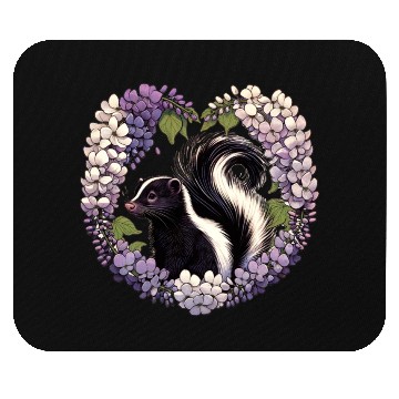 Discover Spring Skunk Lilacs Mouse Pads